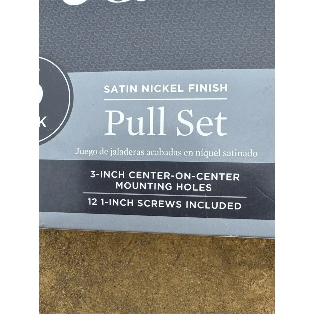 Better Homes & Gardens Pull Knob 6 Satin Nickel Finish For Cabinets Drawers NEW‎